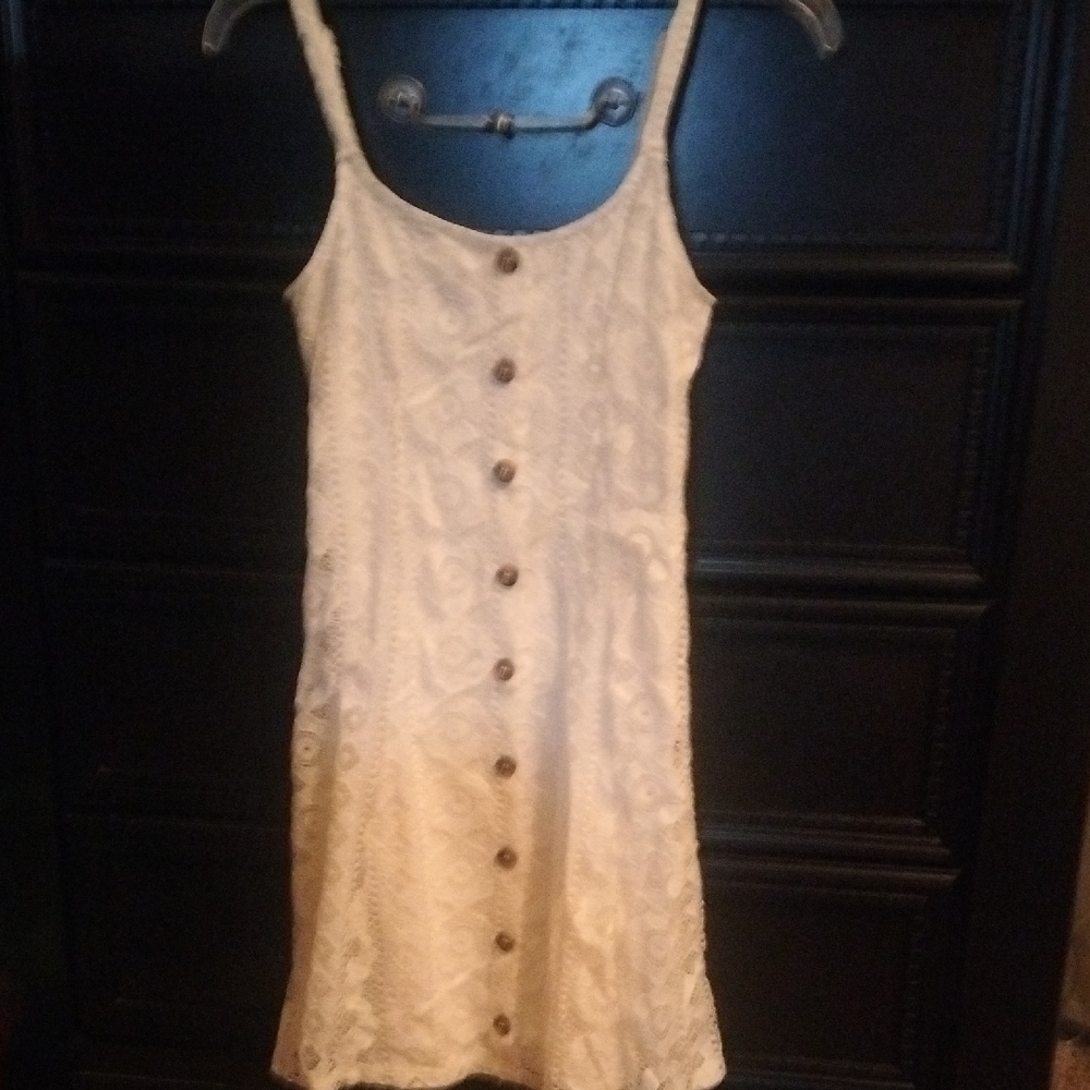 Elegant Cream Button-Down Dress